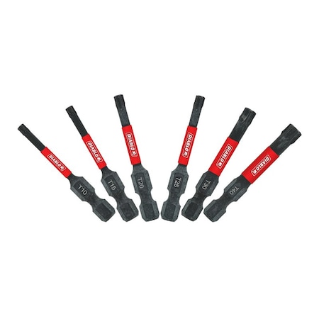 Diablo Diablo Torx 2 in. L Drive Bit Set Black Oxide 6 pc DTV2-S6